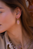 Boucles d'oreilles Bohm Paris - Zelda en rhodonite rose